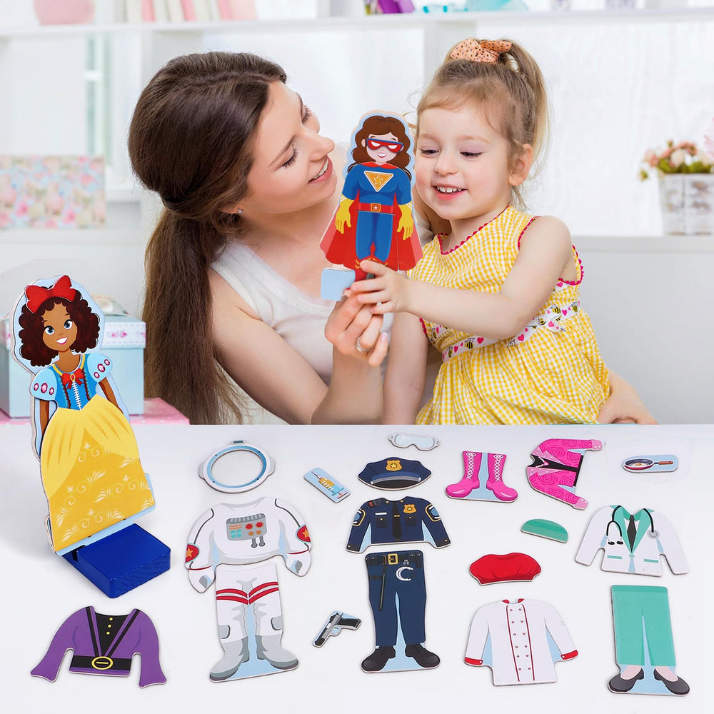 Atoylink safe wooden toy with magnets for hands-on learning and easy attachment.