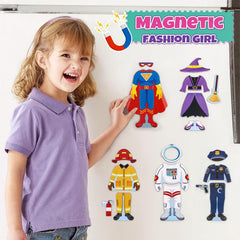 Atoylink two-doll stands support upright pretend play sessions with friends.