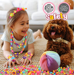 Atoymut pop beads hairpieces for colorful accessory crafting and pretend play