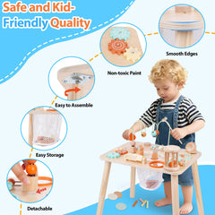 ATOYUS Activity Table mirror promotes self-awareness during interactive play.