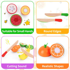 ATOYUS storage boxes organize fruit pieces for easy cleanup and classroom play.