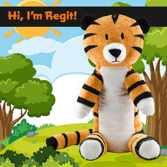 Attatoy Regit soft orange pelt with bold stripes for visual appeal.