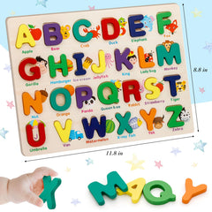 Attmu wooden puzzle edges are smooth and safe for curious toddlers.