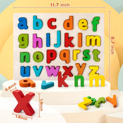 Attmu Letter Blocks showing chunky pieces to build words and enhance fine motor skills