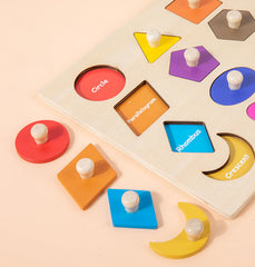 Attmu peg puzzle pieces in 11 colors to boost sorting and coordination