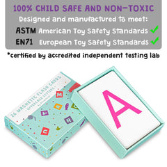 Attractivia jumbo uppercase letters are durable and non-toxic for kid-safe use.