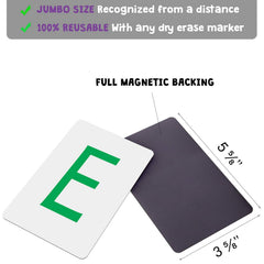 Attractivia magnetic alphabet cards in vivid colors to support letter recognition.