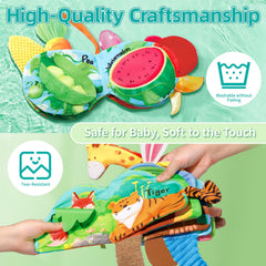 Auby soft textures provide multi-sensory experiences for newborns to toddlers.