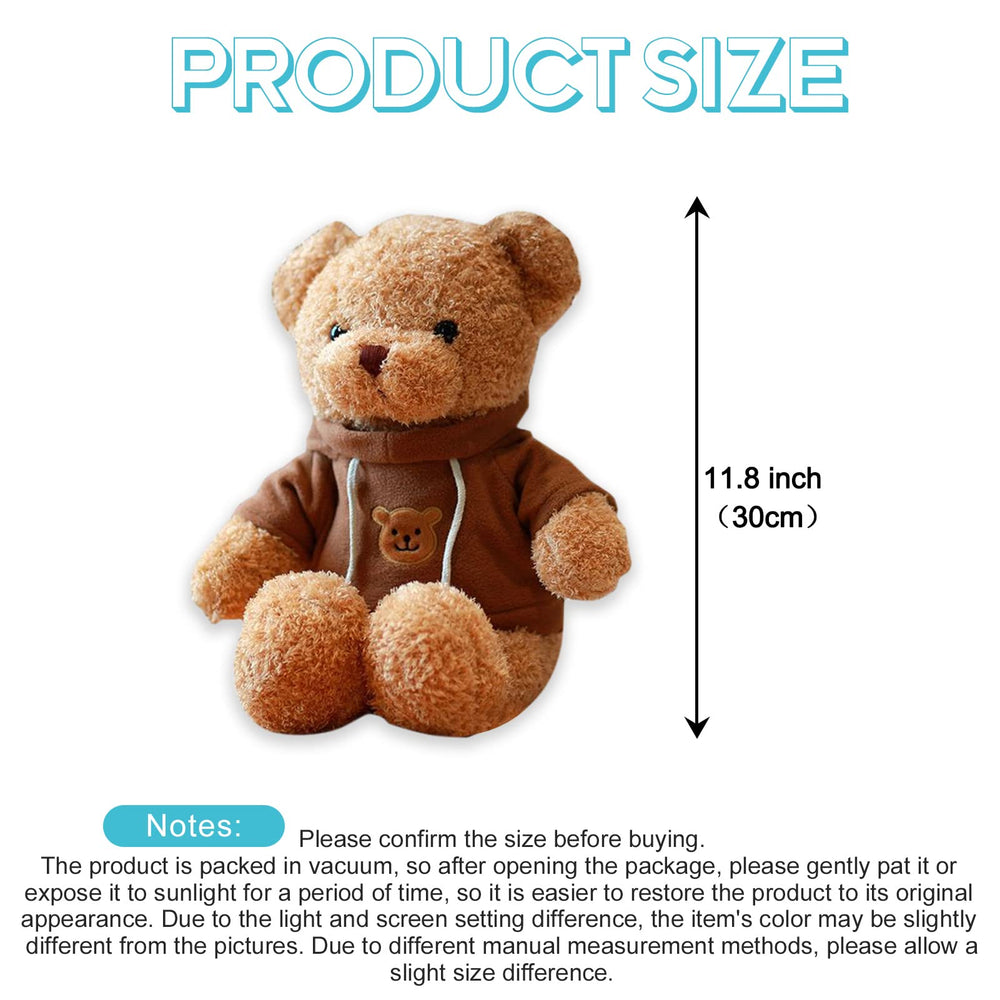 AUCOOMA teddy bear with detachable clothes invites mix-and-match fashion play.