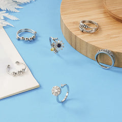 Aucuu flower ring design adds elegant flair for daily wear