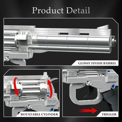 Audaxly Gothic Rose Revolver gears: industrial contrast for modern goth setups.