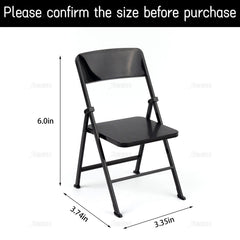AUEAR black mini chair in open state showing the foldable mechanism