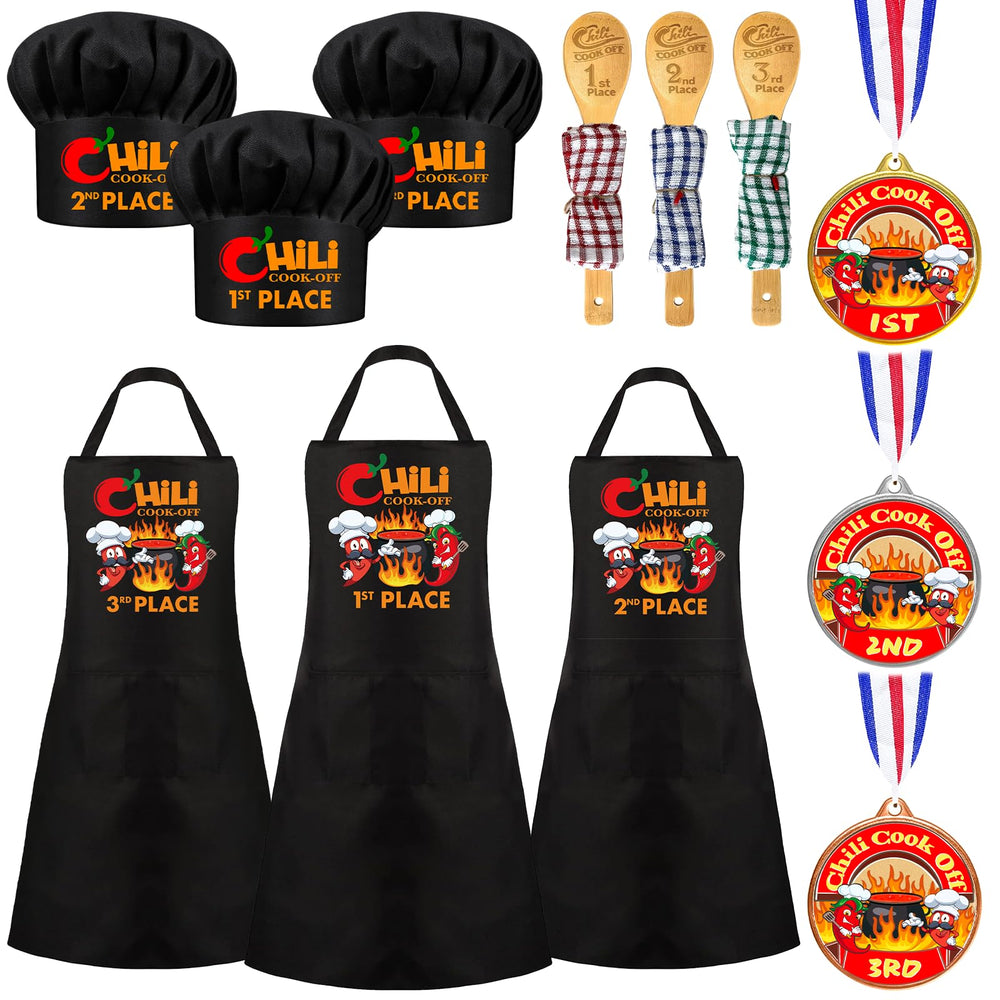 Augacage chili hat set, ideal for competitive cooking events and award ceremonies.