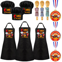 Augacage chili hat set, ideal for competitive cooking events and award ceremonies.