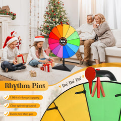 AugFir prize wheel color segments showcase 14 vivid sections for clear results.
