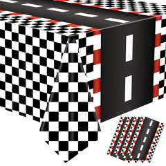 Augisteen racing car tablecloth set adds festive energy to racing-themed dining and events