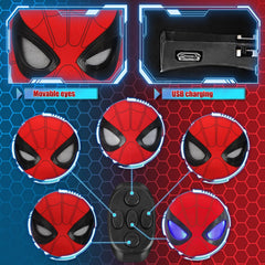 AUGMAXI Mask remote control coordinates eye movement for dramatic effects.