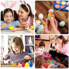 Augshy egg shakers green, purple, pink mix supporting sensory color play.