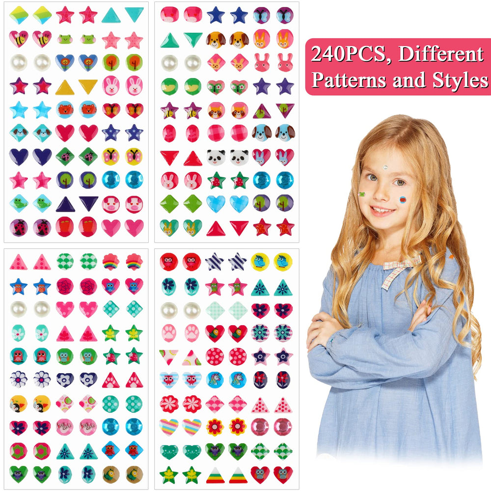 Augsun non-piercing sticker earrings deliver comfortable wear for kids.