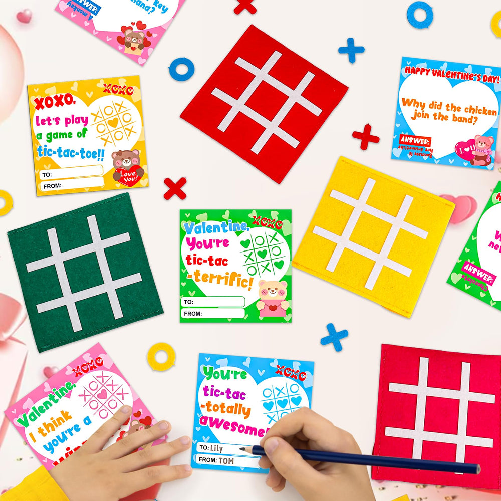 AugToy kids playing tic tac toe in a classroom setting