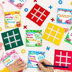 AugToy kids playing tic tac toe in a classroom setting