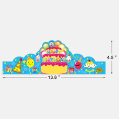 AUGTHEEP Outdoor backyard birthday hats add festive flair