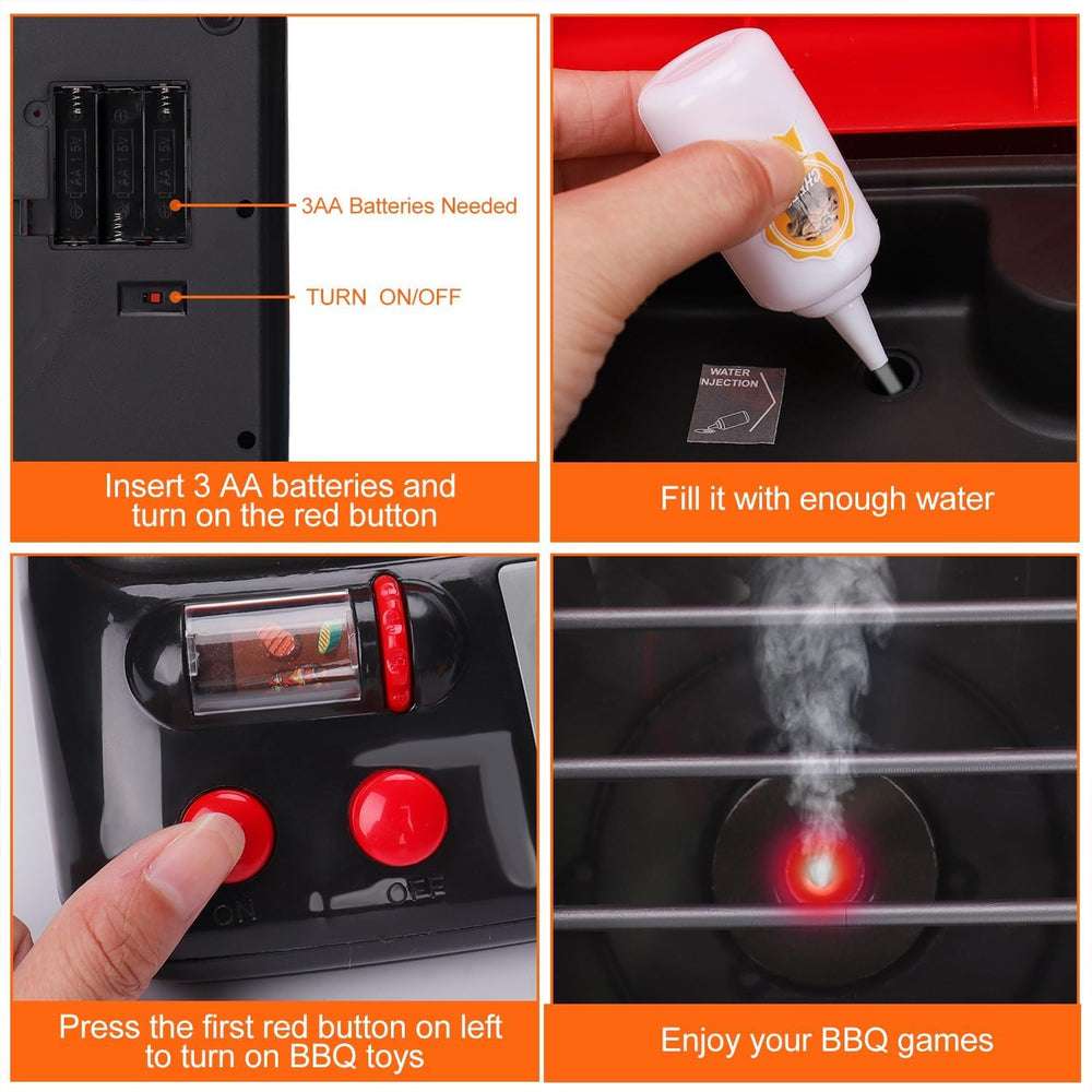 AugToy grill lights illuminate pretend cooking for engaging playtime