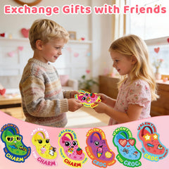 AugToy colorful patterns shoe charms brighten kids' sneakers and backpacks