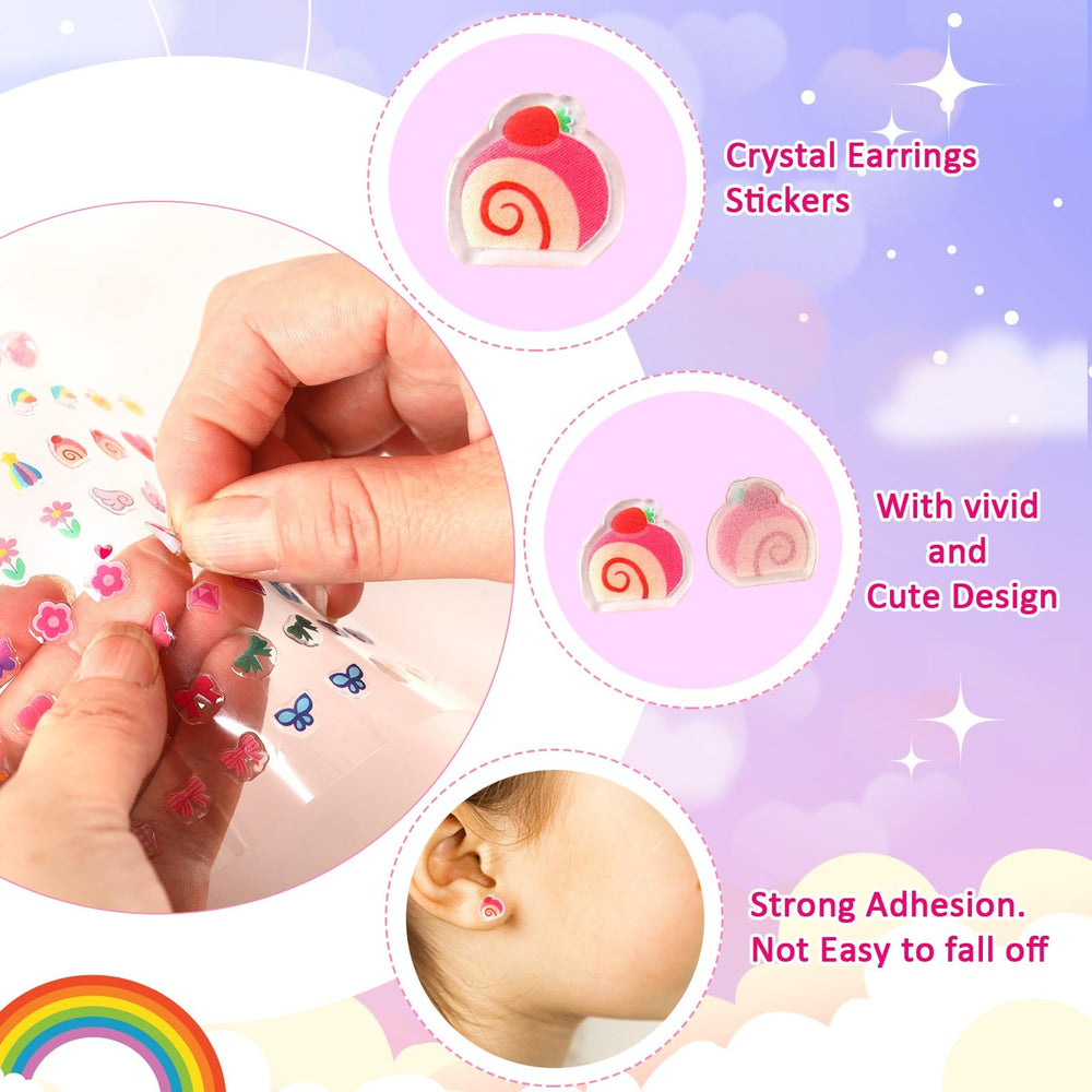 AUGSUN 3D rainbow earrings spark creativity and playful style