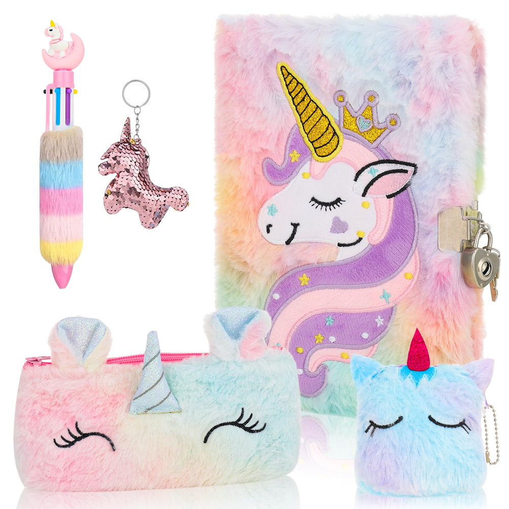 Auidy 6TXD colorful unicorn setup inspires creative journaling during travels and quiet moments.