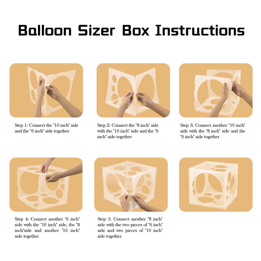 Auihiay arch setup with sizer box for uniform balloon arches.