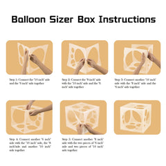 Auihiay arch setup with sizer box for uniform balloon arches.