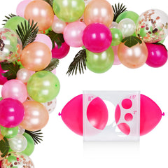 Auihiay garland-size tool in use, ensuring consistent balloon sizes.