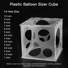 Auihiay balloon sizer cube assembly keeps decorations uniform and easy to adjust