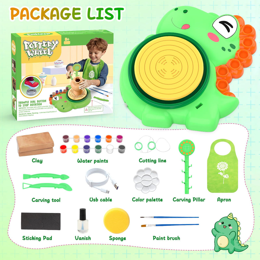 Aujazyble air dried clay pack enables quick sculpting fun for young artists.