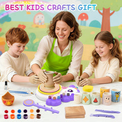 Aujazyble supplies and apron organized for tidy, mess-friendly crafting sessions.