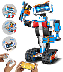 Aukfa STEM robot building kit assembly scene for hands-on learning.