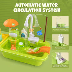 Aukful toddler sink toy accessories enabling diverse kitchen role-play scenarios