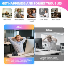 Aukit fidget set on an office desk for discreet, focused breaks.