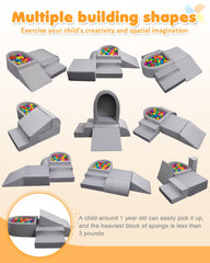 Auksay anti-slip base emphasizes stable play for crawling babies.