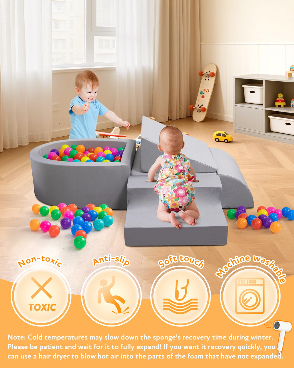 Auksay durable elastic fabric ensures easy cleaning and long-lasting use.
