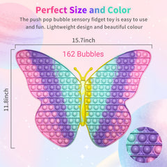 AULOK jumbo butterfly pop side press highlights satisfying pop sounds for calming play.