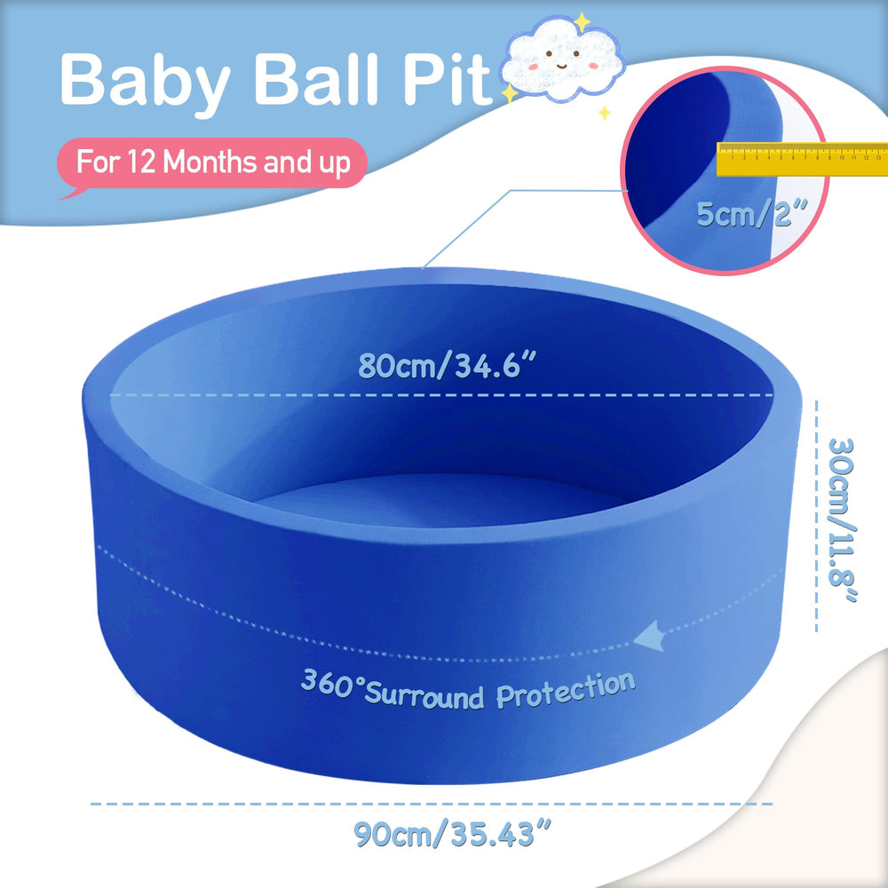 Aunekiv ball pit foam core highlighting gentle cushioning for babies.