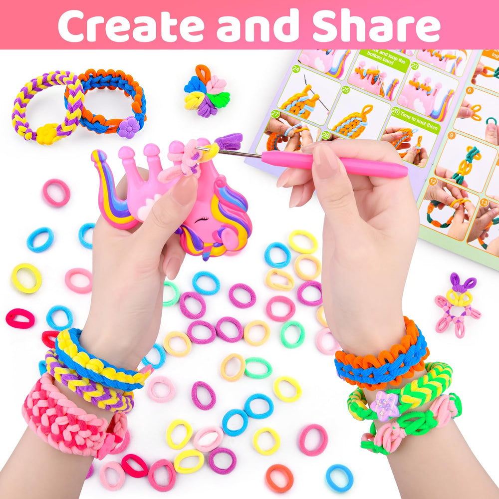 Auney 1000+ color loops for vibrant bracelet designs