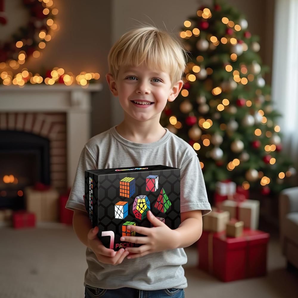 AuntyFey Mirror cube showcases reflective faces for visually engaging challenges.