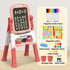 AuntyFey easel rotates 360 degrees to support group play.