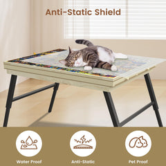 Auoleru portable, lightweight table ideal for puzzles anywhere in the home.