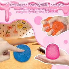 AuraGlaze squishy fidget blue, ideal for quick focus during study or work.
