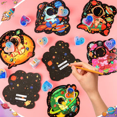 Aurdox sticky dots for quick, mess-free assembly with slime.