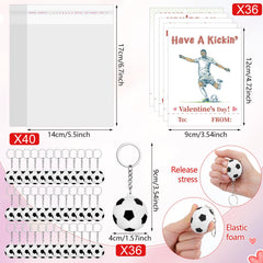 Aurelema foam stress ball keychains in soccer theme for stress relief